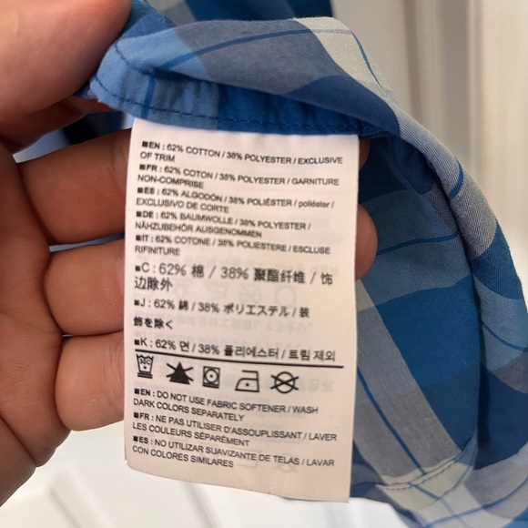 Mens Arcteryx Brohm Short Sleeve Button Up Outdoor Plaid Shirt Large - Picture 7 of 9